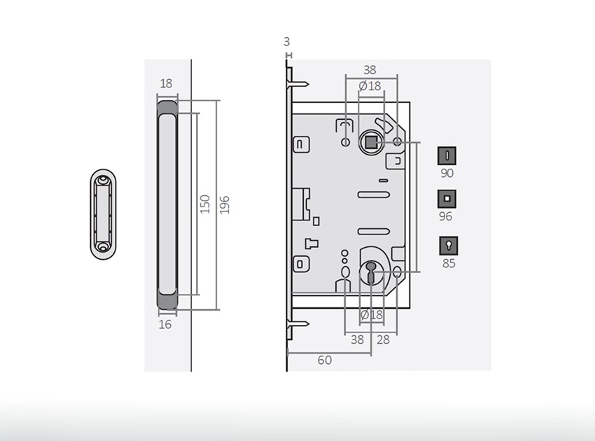Kit de ferragens PREMIUM ALU BLACK