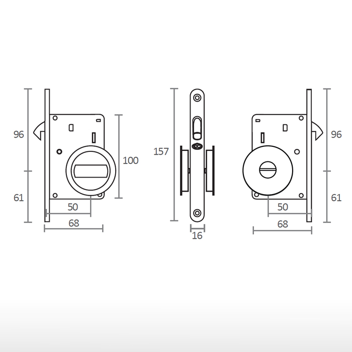Conjunto para porta de correr - 20.937