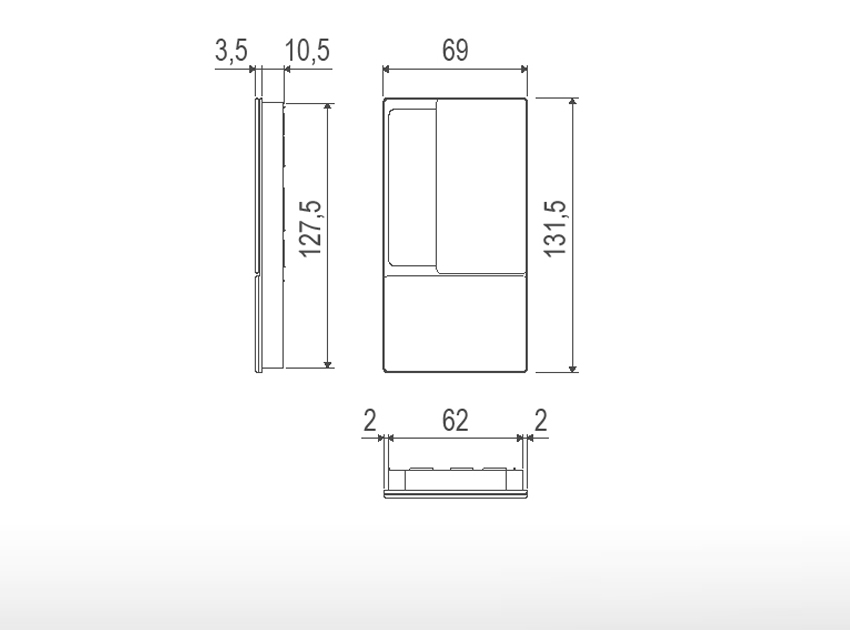 Puxador WAVE | Conjunto para porta de correr